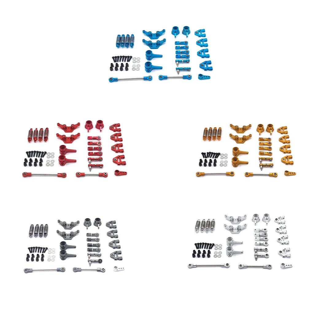 

1/28 Remote Control Cars Swing Arms Upgrade Modification Front Rear Shock Absorber Set Replacing Part Accessories Silver