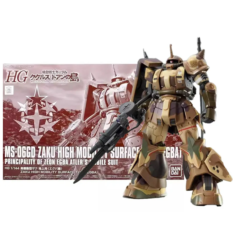 Фото Оригинальная фигурка Bandai Gundam Model Kit HG 1/144 MS-06GD Zaku High Mobility Surface Type Egba Collection Gunpla Фигурка Игрушка №2