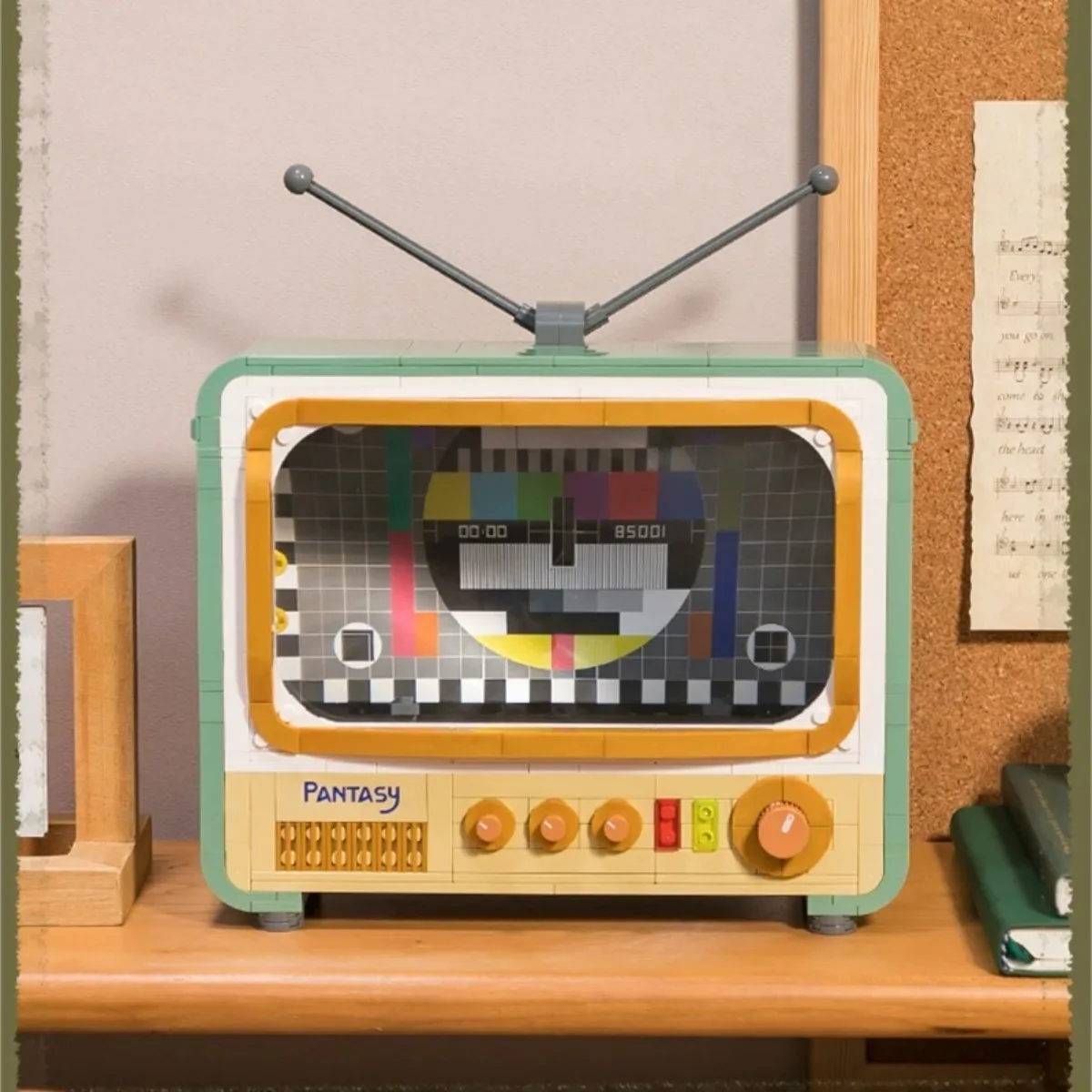 Ретро-стиль Pantazi Tv Set Строительные Блоки Игрушка Обучающая Головоломка сделай Сам