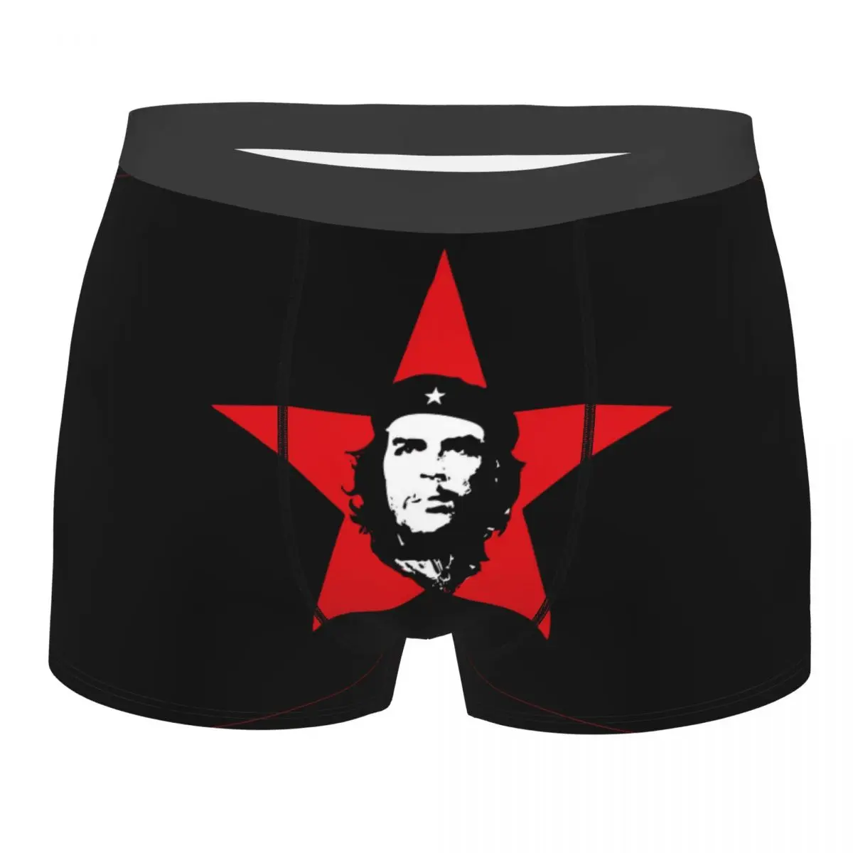 

Men Che Guevara Boxer Shorts Panties Mid Waist Underwear Revolution Cuba Cuban Socialism Freedom Male Humor Underpants