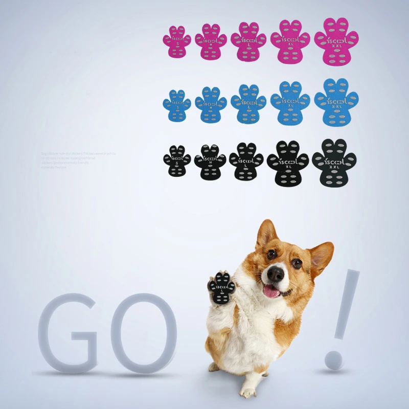 

Dog Anti-Slip Pads Waterproof Paw Protectors Self Adhesive Shoes Booties Socks Replacemen Foot Patch To Keeps Dogs from Slipping