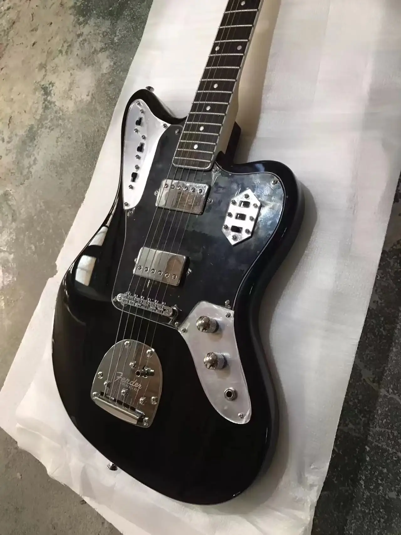 

Oem 6 String Electric Guitar Alder Body Humbucker Pickup Black Color Quality Accessories Free Delivery
