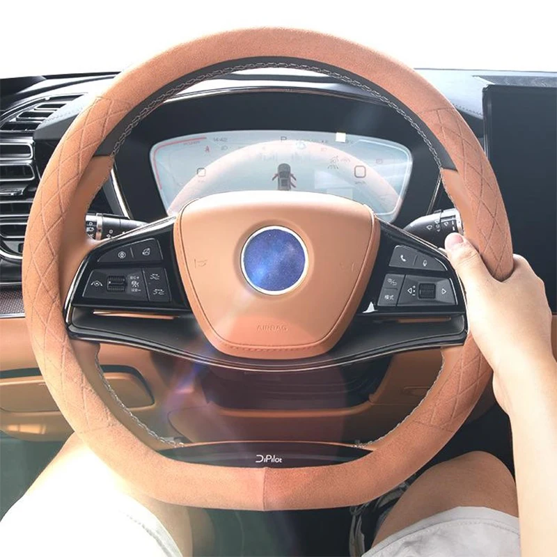 

Чехол на руль для Volvo XC40, XC60, XC90, S90, S80, S60, V40, V60, автомобильные аксессуары, универсальные замшевые противоскользящие, с защитой от пота