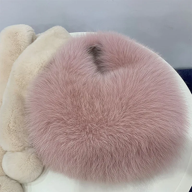 Women's Fur Handbags Niche Design Popular Fox Fur Bags Women's Handbags 2022 New High-End Simple Fashion Handbags
