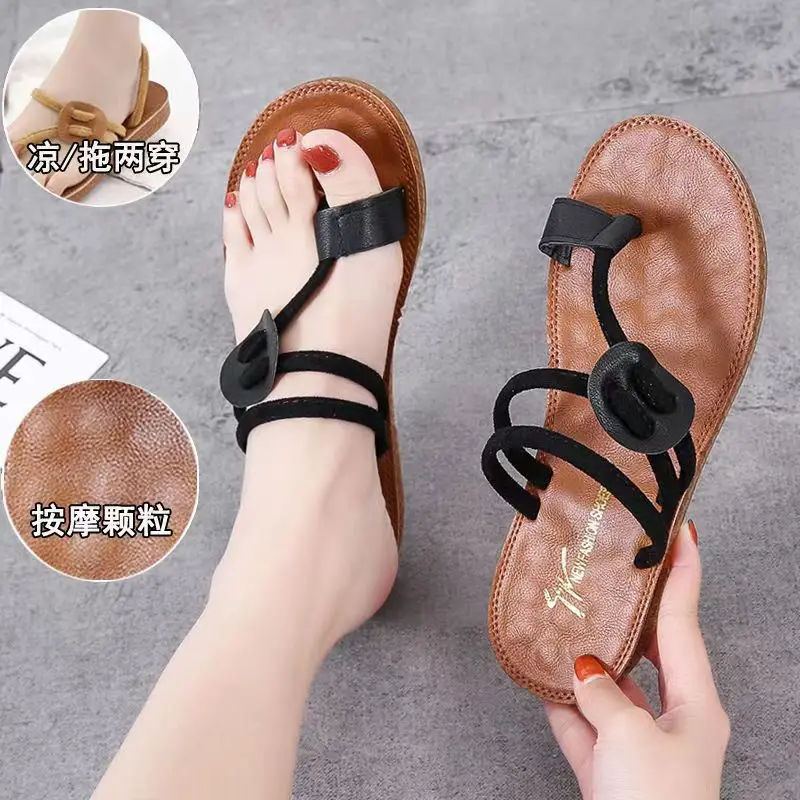 

2022 New Summer Sandals Women Flat Thong Woman Flip Flops Slip On Female Beach Shoes Ladies Fashion Sandalias size 36 - 43