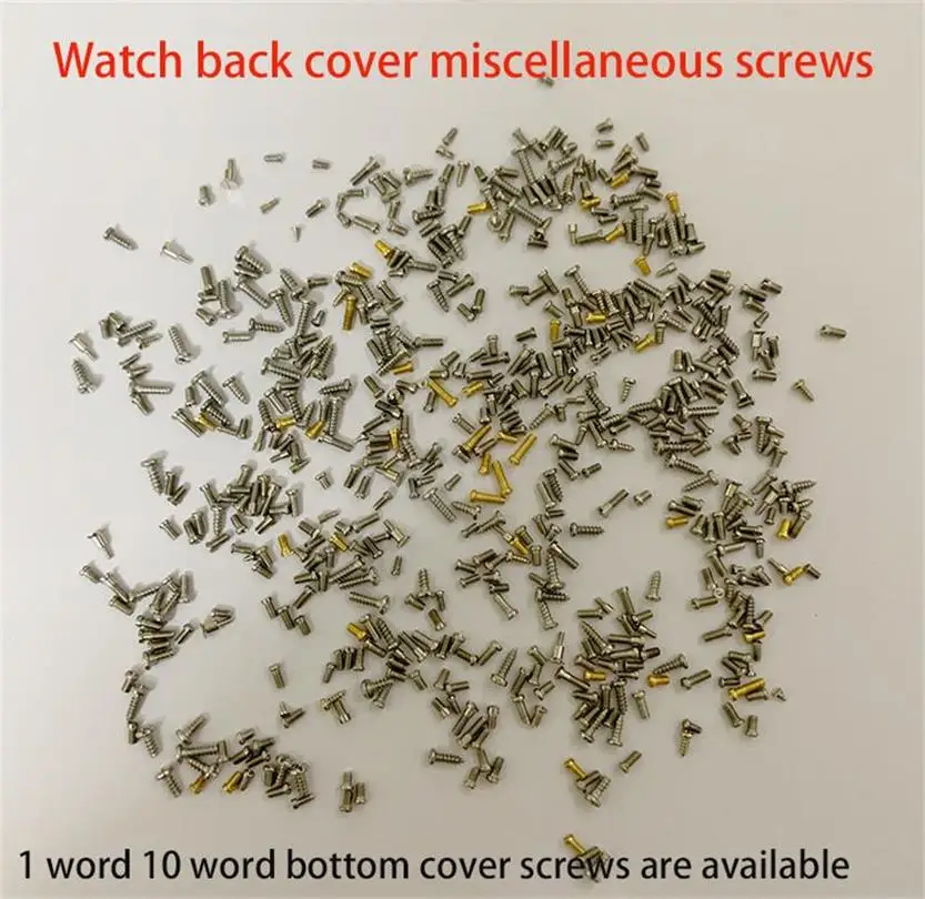 

clocks Accessories Watch Back Cover Various Screws Different Sizes 1 Word 10 Word Bottom Cover Screws Are Available