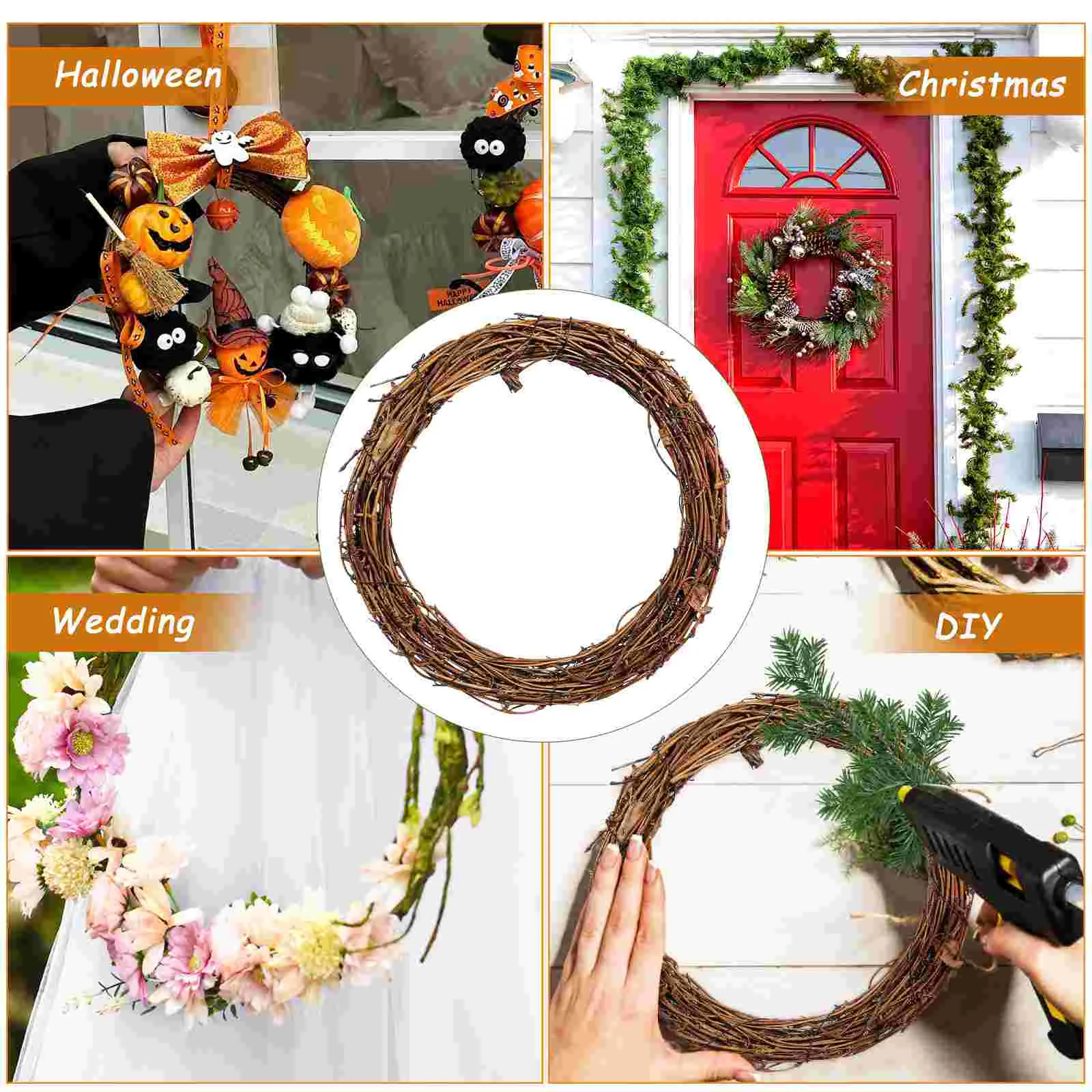 4 шт. венок ручной работы виноградная гирлянда виноградные венки для поделок