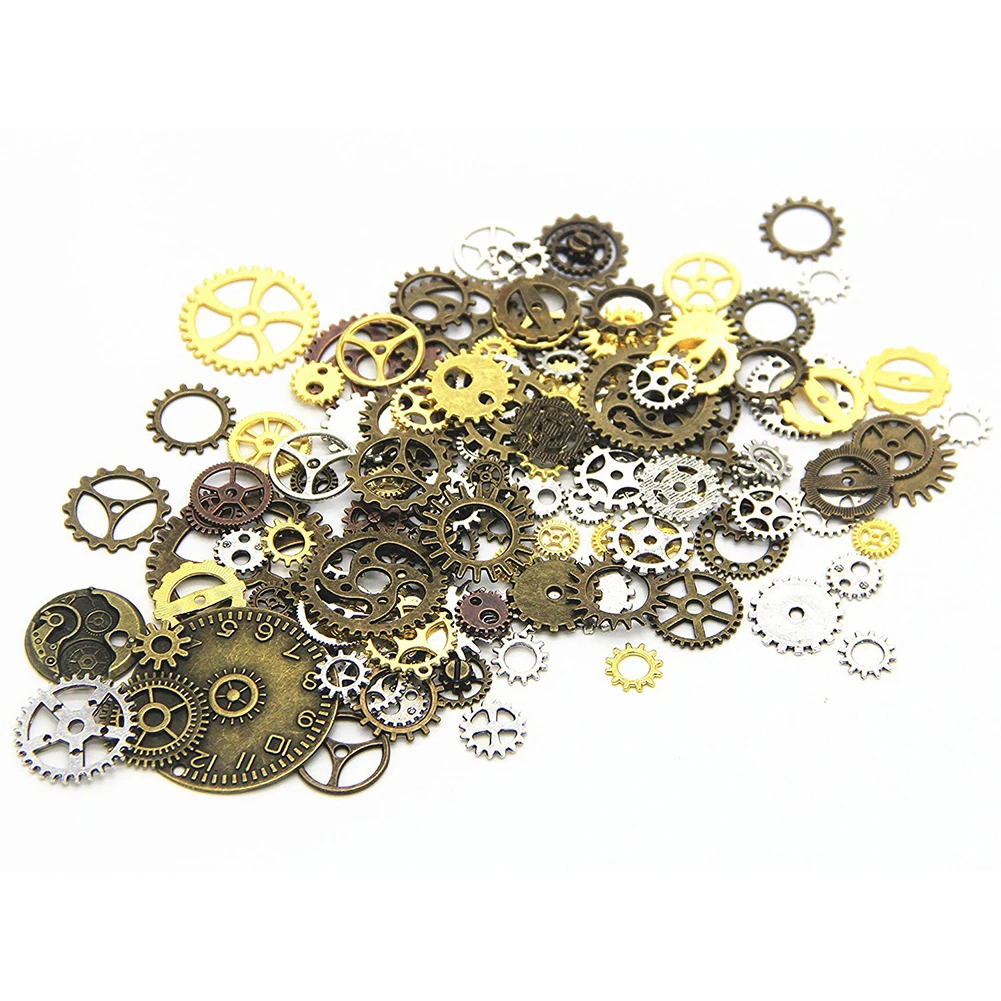 

100 г Часы Стимпанк Шестерни ремесла Разные колеса DIY Подвеска прочный сплав ювелирные аксессуары смешанные стили части