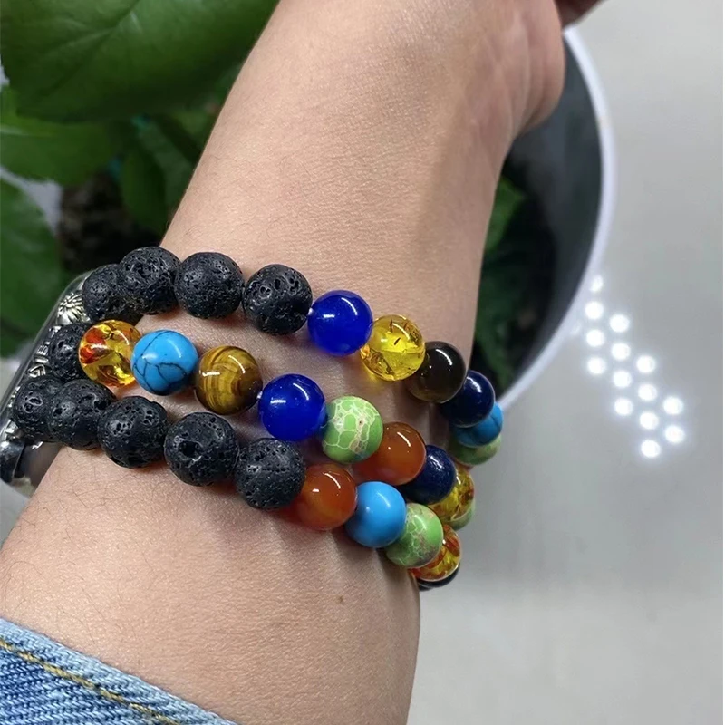 Volcano stone bracelet compatible with Apple Watch strap 45mm 44mm 42mm 41mm 40mm 38mm Ultra series 8/7/6/5/4/3/2/1/SE