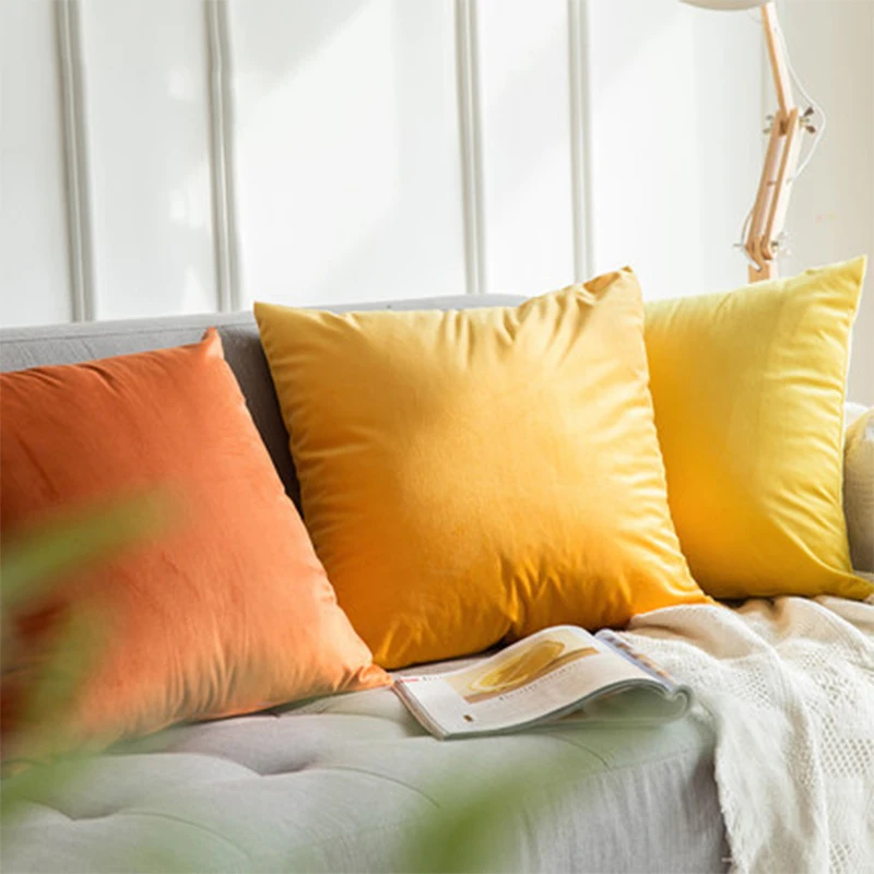 

Velvet Cushions/pillow Cover Decorative Pillows for Sofa Living Room Home Decorations Car 45*45 Nordic Home Decor Sofa Cushion