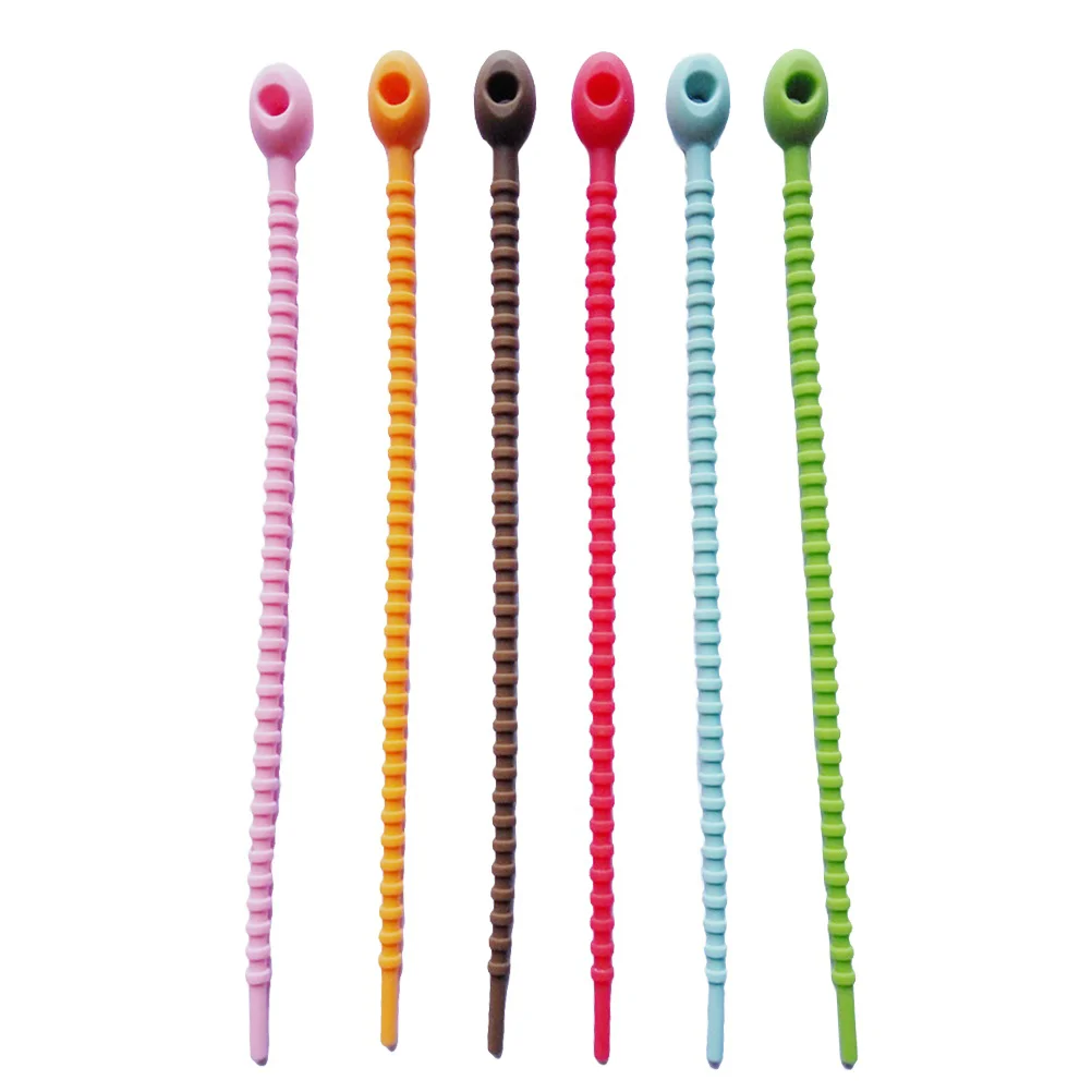 

30pcs Zip Tie Bags Tie Wraps Colorful Multi-Purpose Ties for Clip Bread Tie )