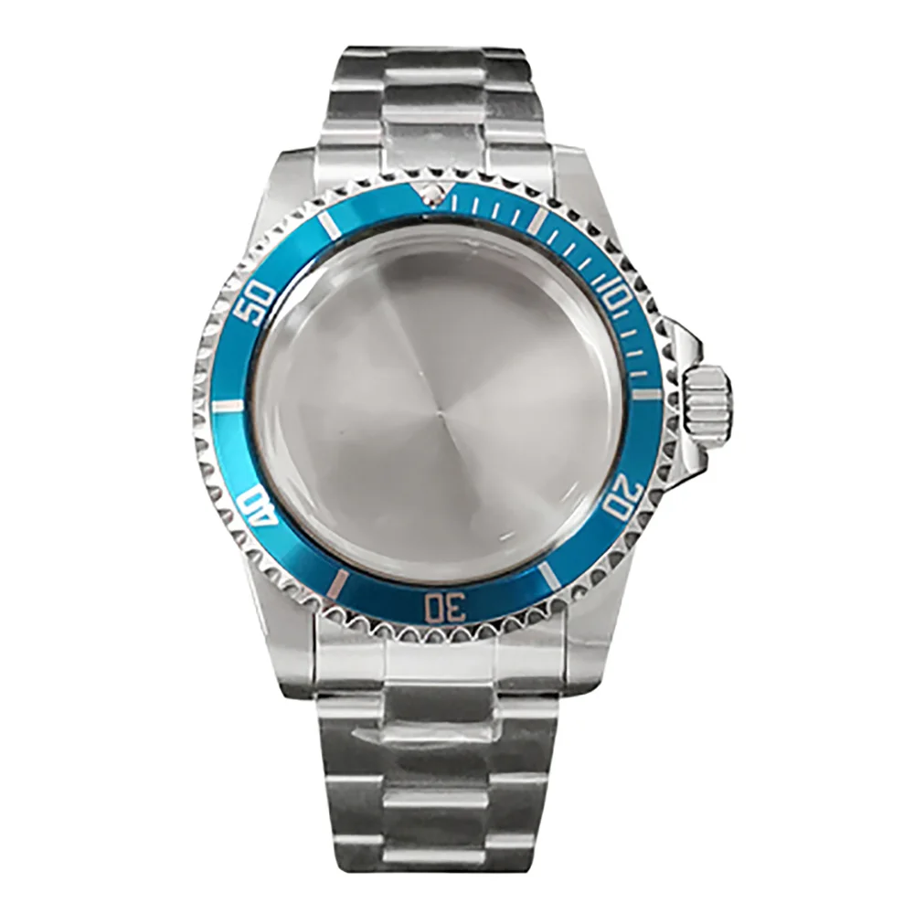 39.5MM Retro Watch Case + Strap for NH35/NH36 Movement Modified Stainless Steel Vintage Cases Retro Watchband Watch Accessories