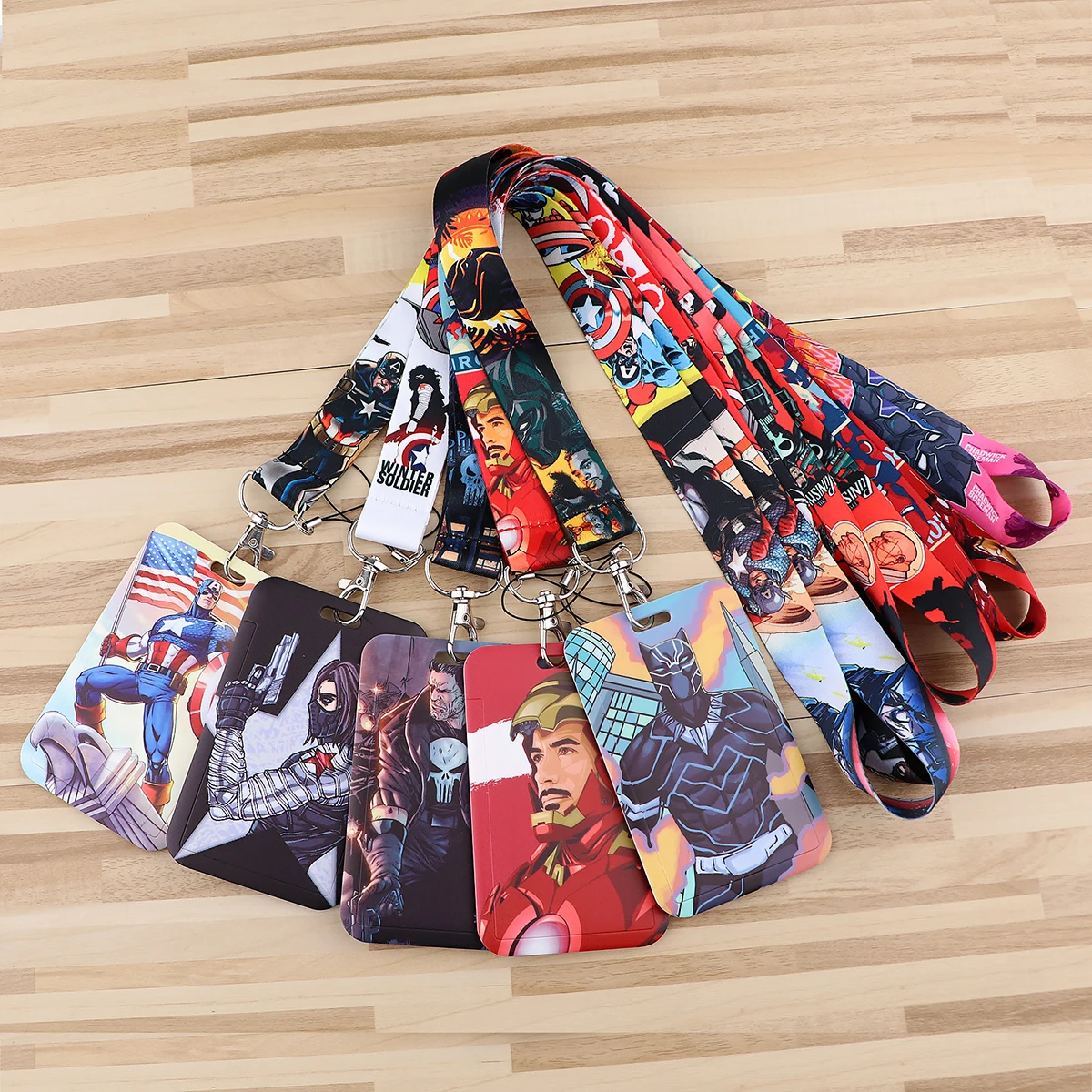Wholesale Cool Strap Lanyard for Keys Cartoon Keychain Badge Holder ID Credit Card Pass Hang Rope Lariat Accessories Gifts
