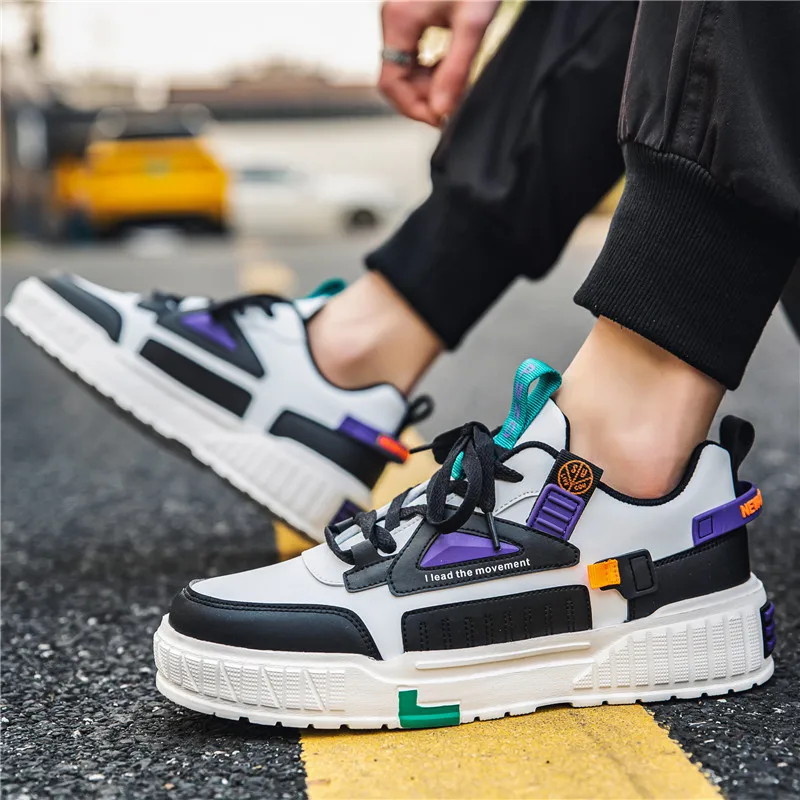 Мужские летние повседневные туфли удобные дышащие на толстой подошве модная