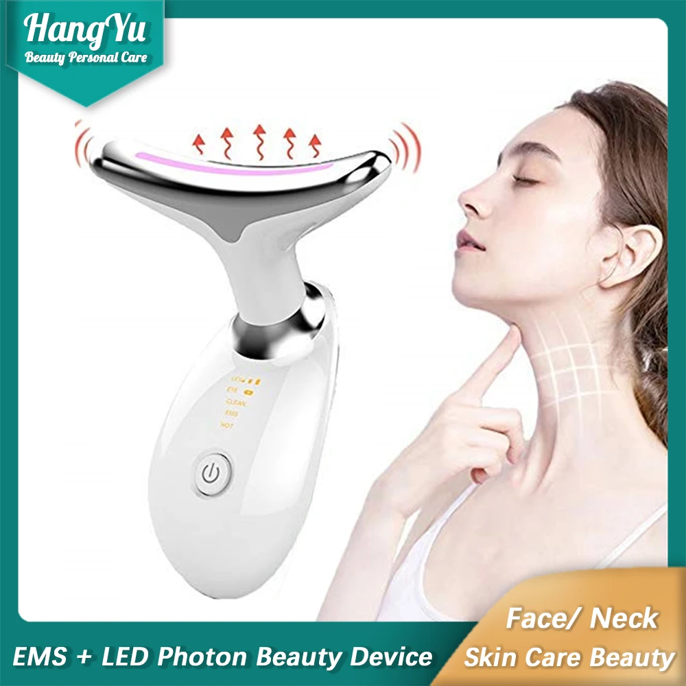 

Face Tightening LED Therapy EMS Wrinkle Remover Anti Facial Lifting Massager Neck Beautifying Instrument