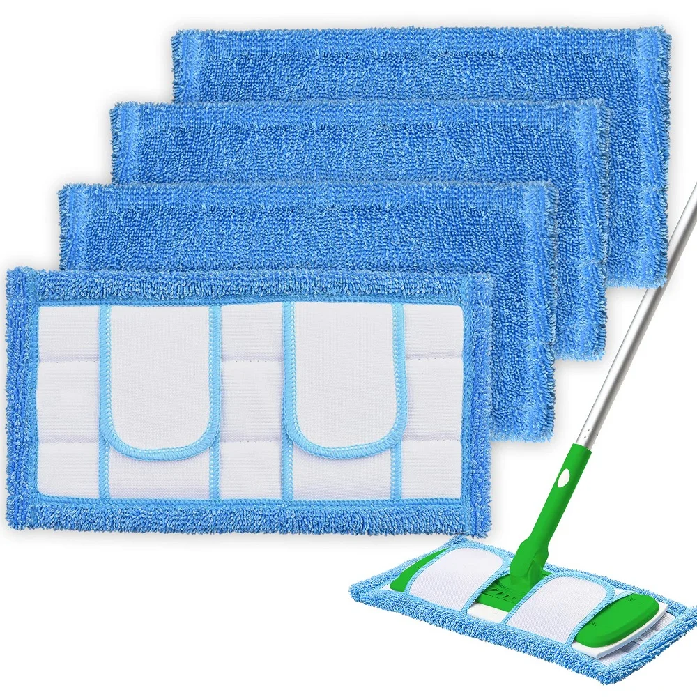 

1/2PCS Microfiber Floor Mop Pad for Swiffer Sweeper Mop Cloths/Pads Wet and Dry Flip Mop Washable Reusable Cleaning Tools
