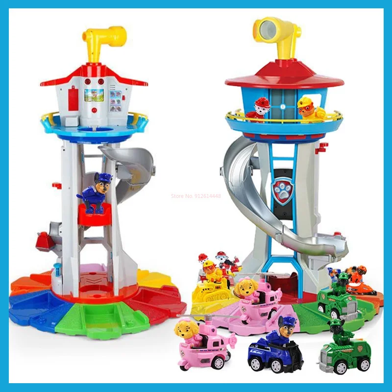 

Big Size Paw Patrol Toys Rescue Pat Patrol Car Patrulla Canina With 6 Cars 6 Dogs Modle Car Gift Set For Children Birthday Gifts