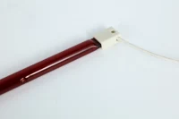 Factory sale durable Ruby coated quartz glass infrared heater lamp tube
