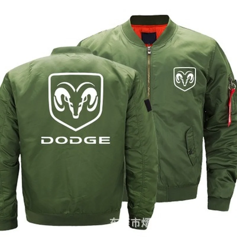 

2022 New Autumn Winter Flight Jacket Dodge Logo Coat Mens Womens Warm Casual Zipper Baseball Jacket