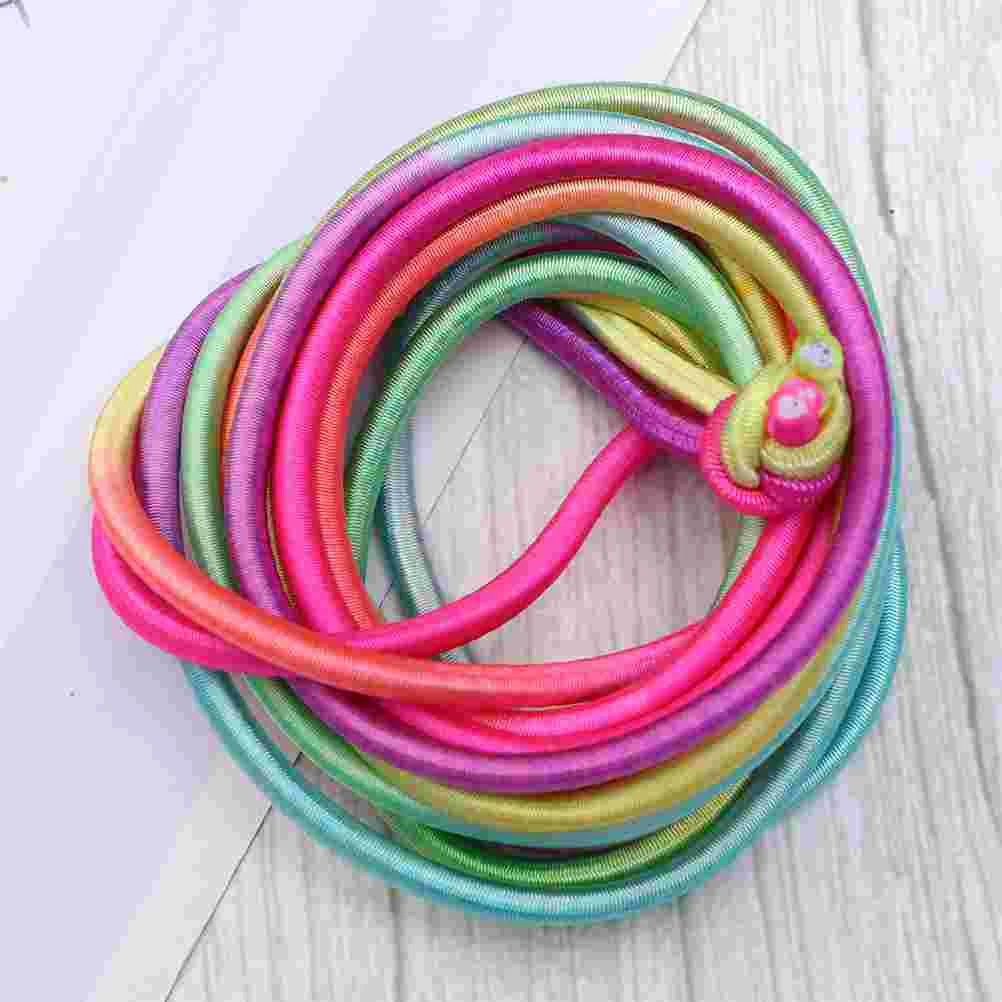 

2pcs Chinese Jump Rope Kids Skipping Rope Elastic Jump Rope Fitness Jump Game for Outdoor Exercise