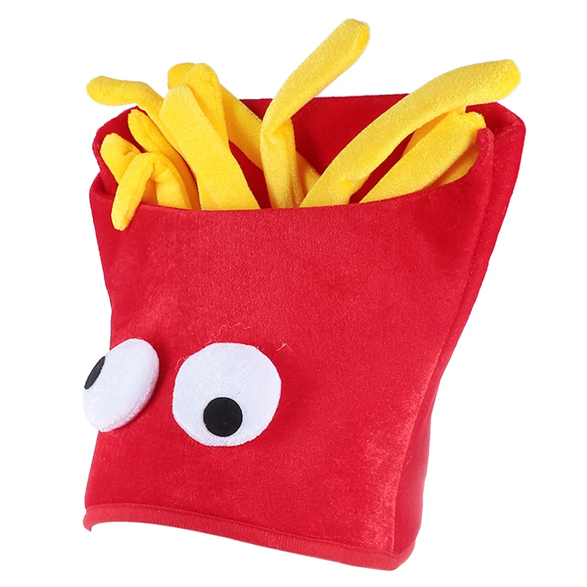 

Aldult Toy French Fry Cap Fries Shape Hat Hamburger 27x26cm Halloween Costume Headgear Decor Decoration Child