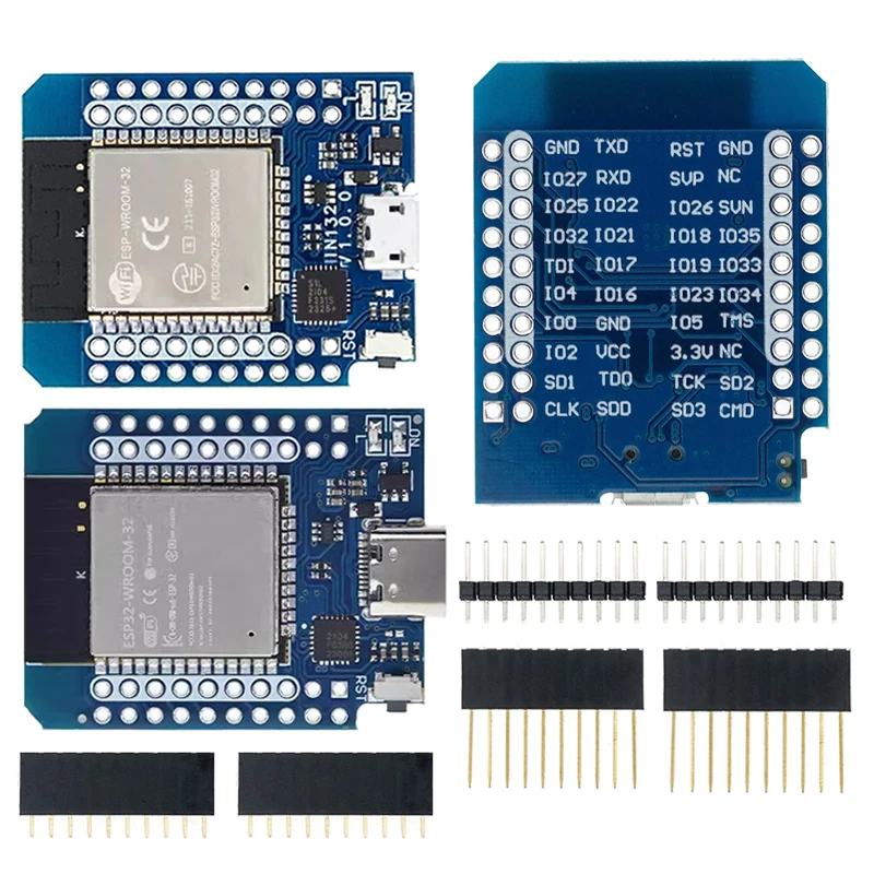 Для Wemos D1 MINI ESP8266 ESP32 ESP-32S WIFI Bluetooth CP2104 макетная плата модуль для Arduino с контактами