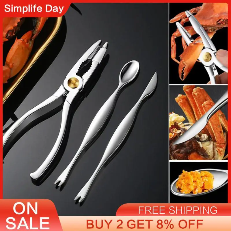 

Зажим-краб, удобный инструмент для морепродуктов, пинцет для зачистки, зажим для пилинга, игла для кухни из нержавеющей стали