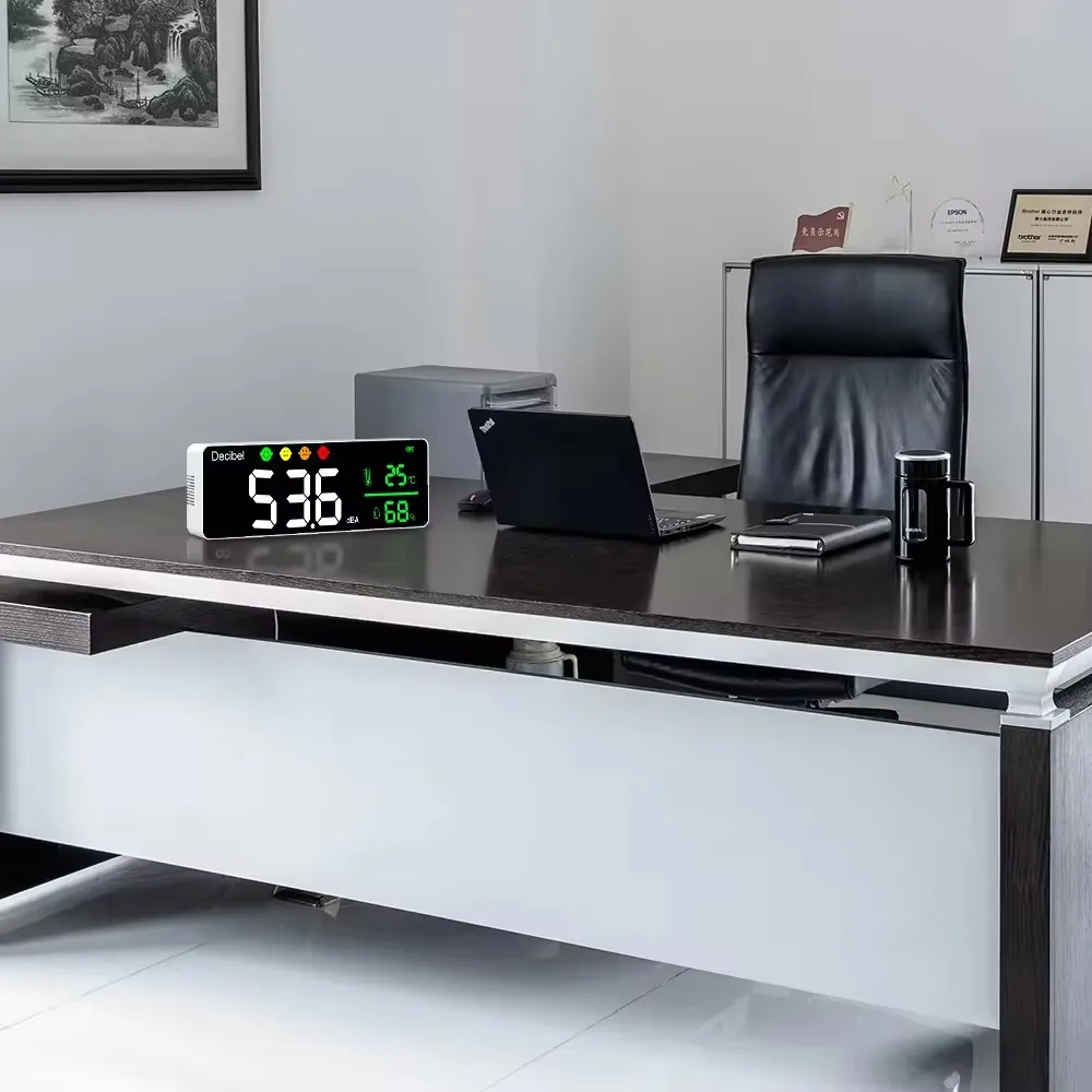 Настенный измеритель уровня звука многофункциональный светодиодный шума для