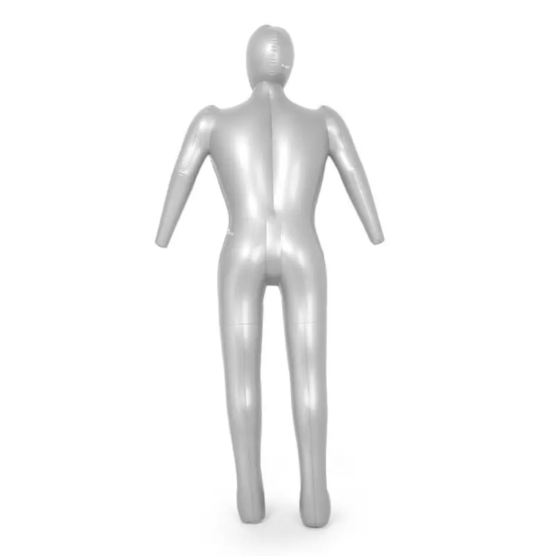 

Inflatable Male dummy model Mannequin Men's Pro Replacement Spare Torso Home PVC Silver 1028 Accessories Display