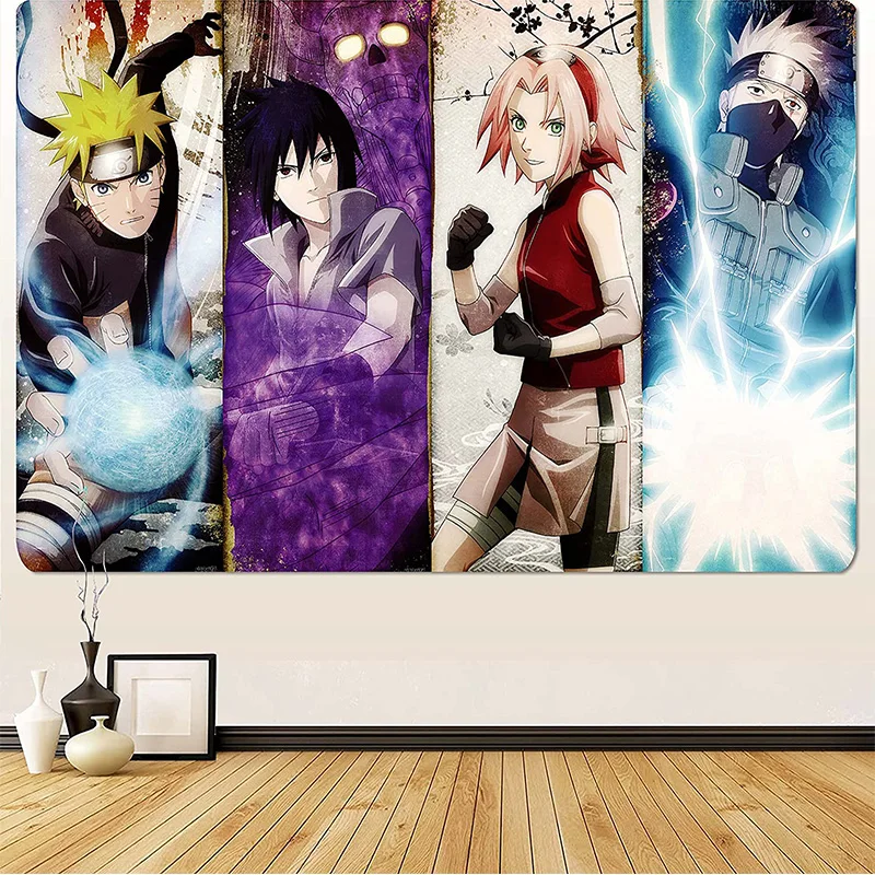 

Japanese Anime Canvas Painting Naruto Kakashi Sasuke Sakura Art Posters Print Mural Pictures Home Wall Aesthetic Decor Cuadros