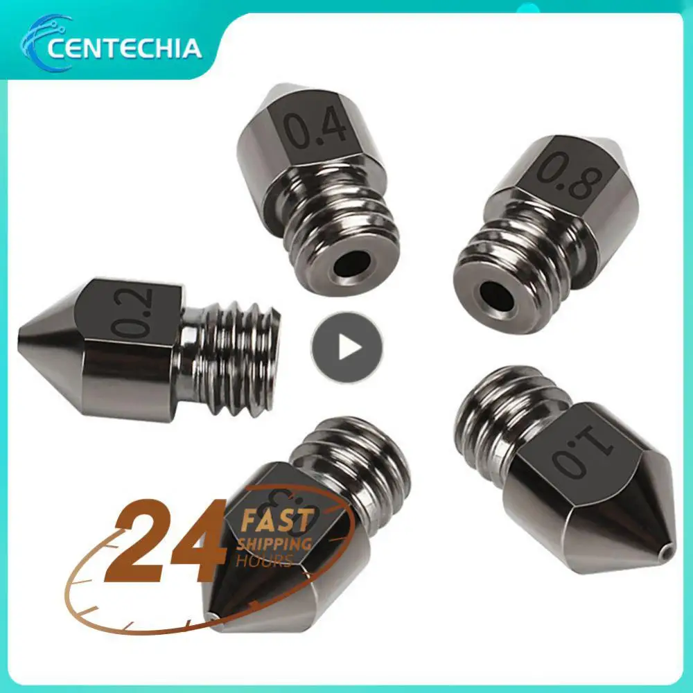 

1~5PCS MK7 MK8 Nozzle Super Hard Steel Mold Steel Corrosion-Resistant Extruder Threaded 1.75mm 3D Printer Nozzle for Ender3