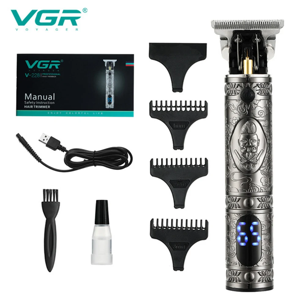 

USB Rechargeable Hair Trimmer For Man T-Outliner LCD Hair Clipper Barber Shop Men's Shaver Trimmer Beard Hair Cutting Machine