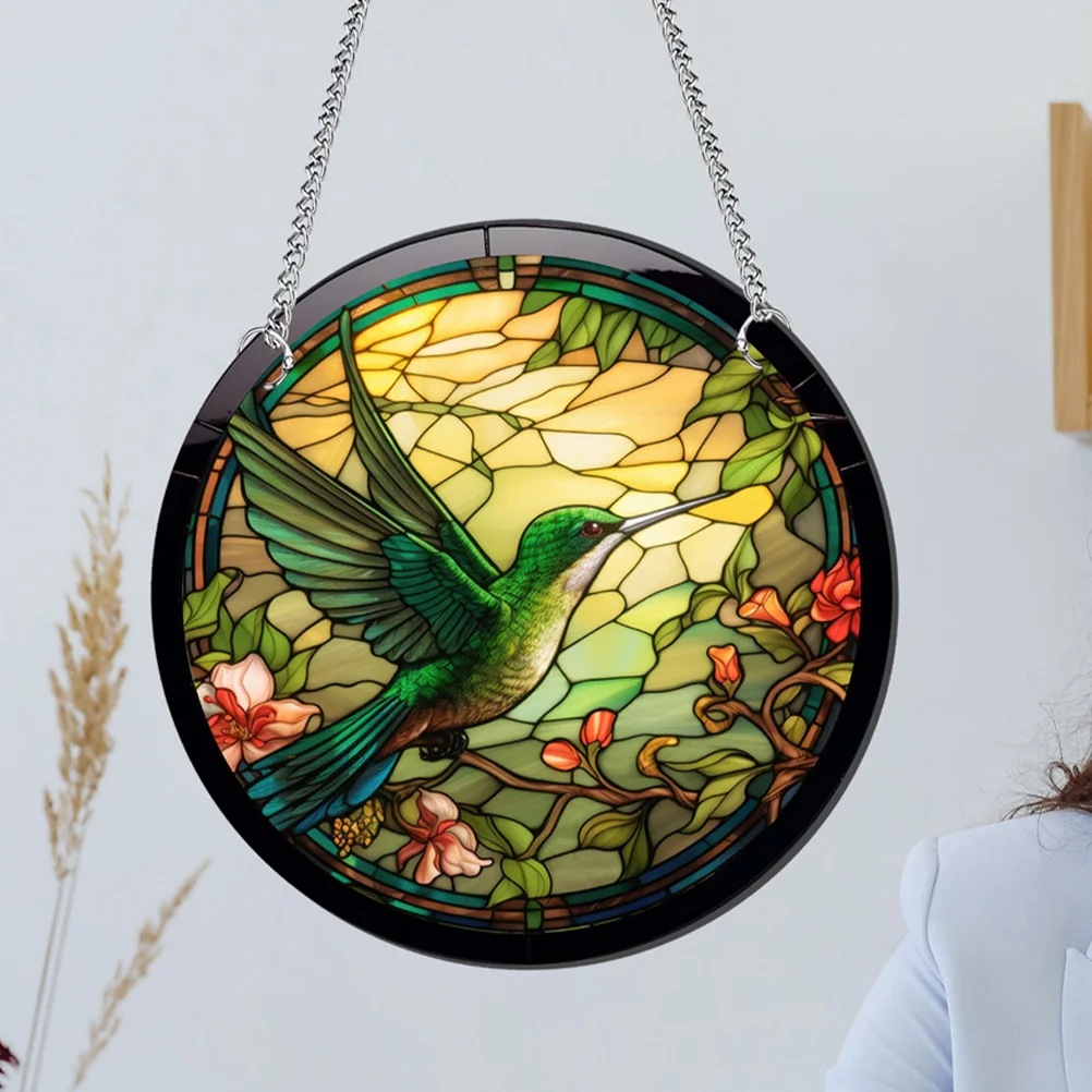 Акриловая подвеска с колибри декоративная настенная Подвеска для крыльца