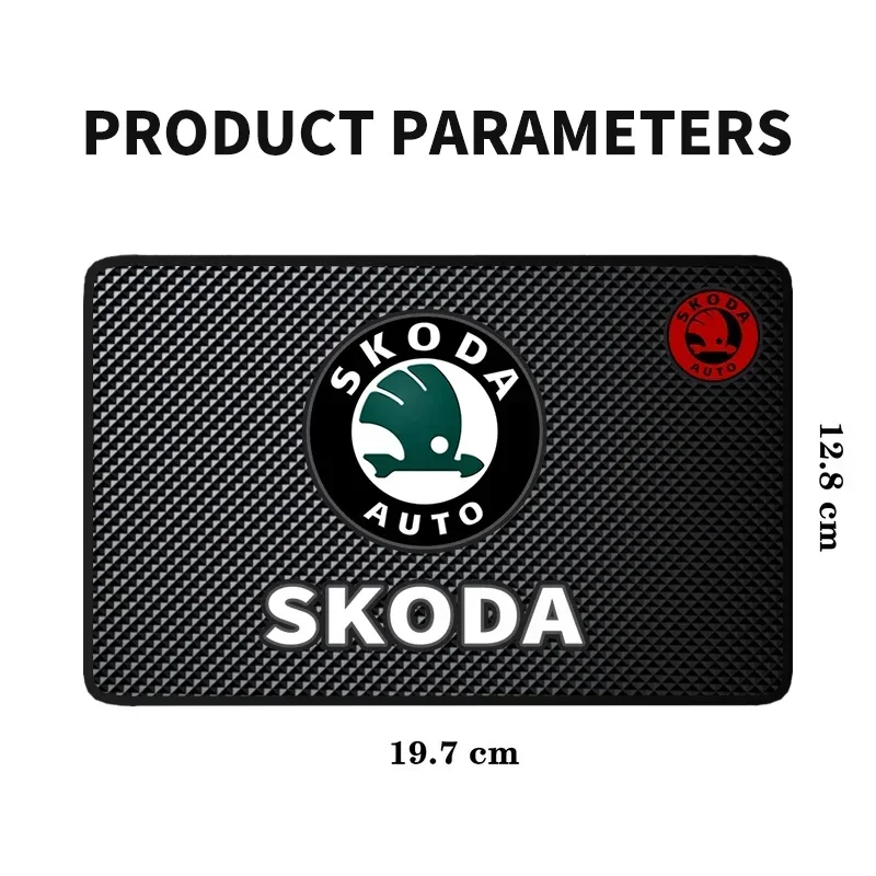 Наклейка на автомобиль Skoda, противоскользящий коврик, многофункциональные подставки для хранения телефона на приборной панели для Skoda Octavia Superb Febia Roomster Rapid (art.: 3920dc05798c1) - 3920dc05798c1