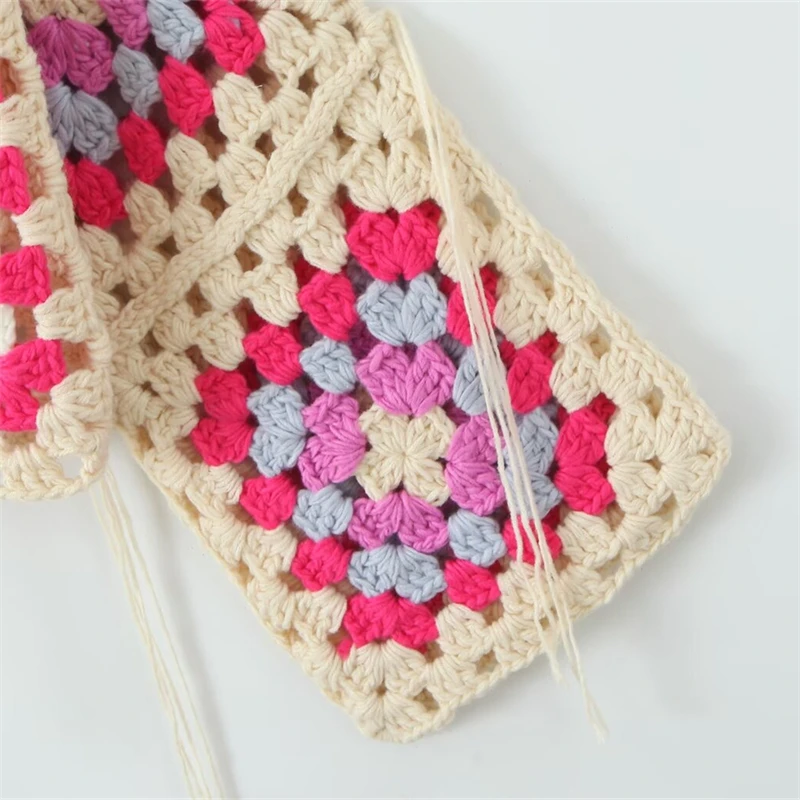 KEYANKETIAN богемный праздничный вязаный кардиган с бантом на шнуровке и кисточками