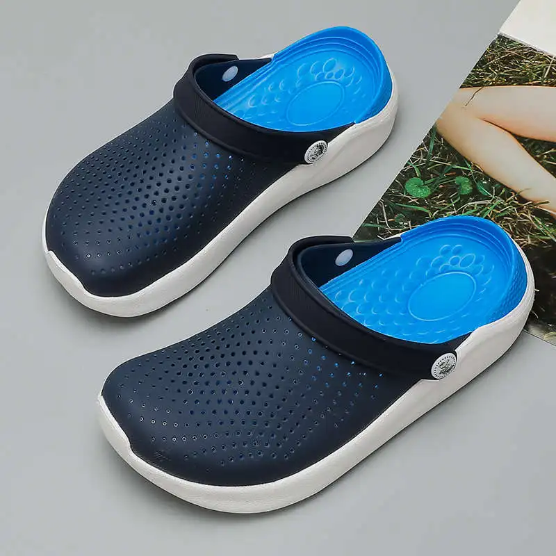 

Light Men's Sandals 2022 Safety Tennis Slippers Men Summer Large Soles Shoes Man With Rubber Sole Male Sneakers Oversize Tennis