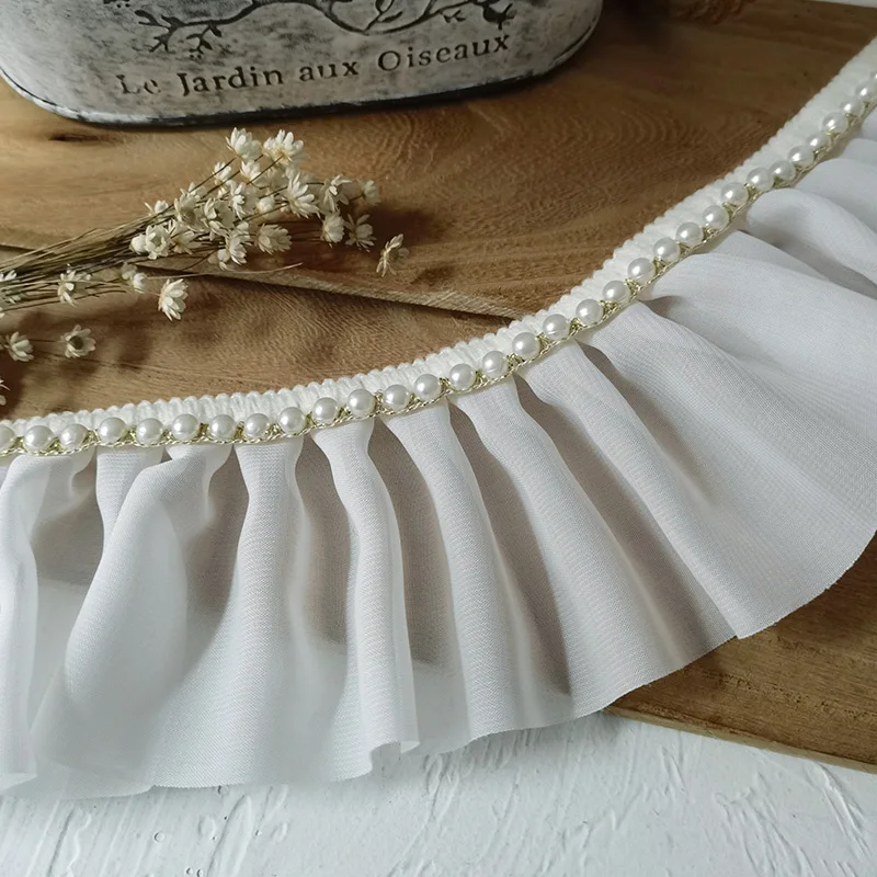 2 метра/упаковка декоративные ленты из белого шифона 8 см