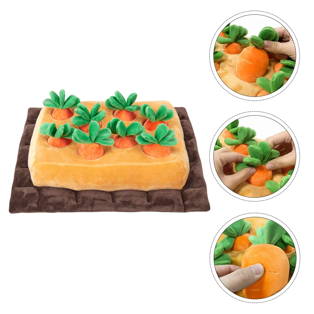 

Dog Mat Pet Toy Toys Feeding Pad Nosework Carrot Training Land Activity Diy Sniffing Carpet Indestructible Interactive Puzzle