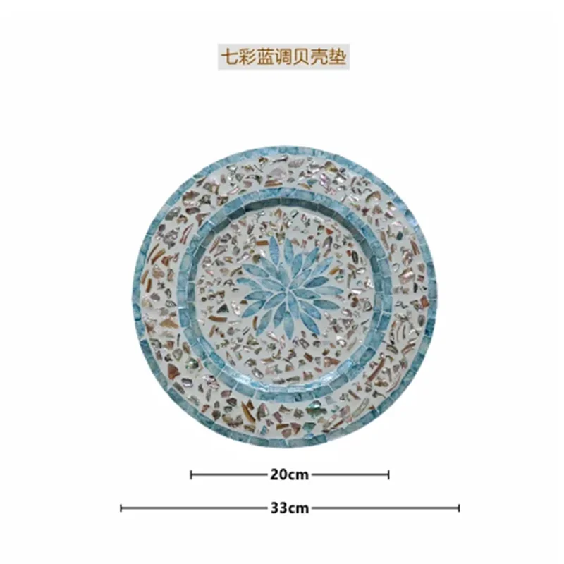Ins Wind Американские изолированные салфетки Креативные тарелки-ракушки Роскошные