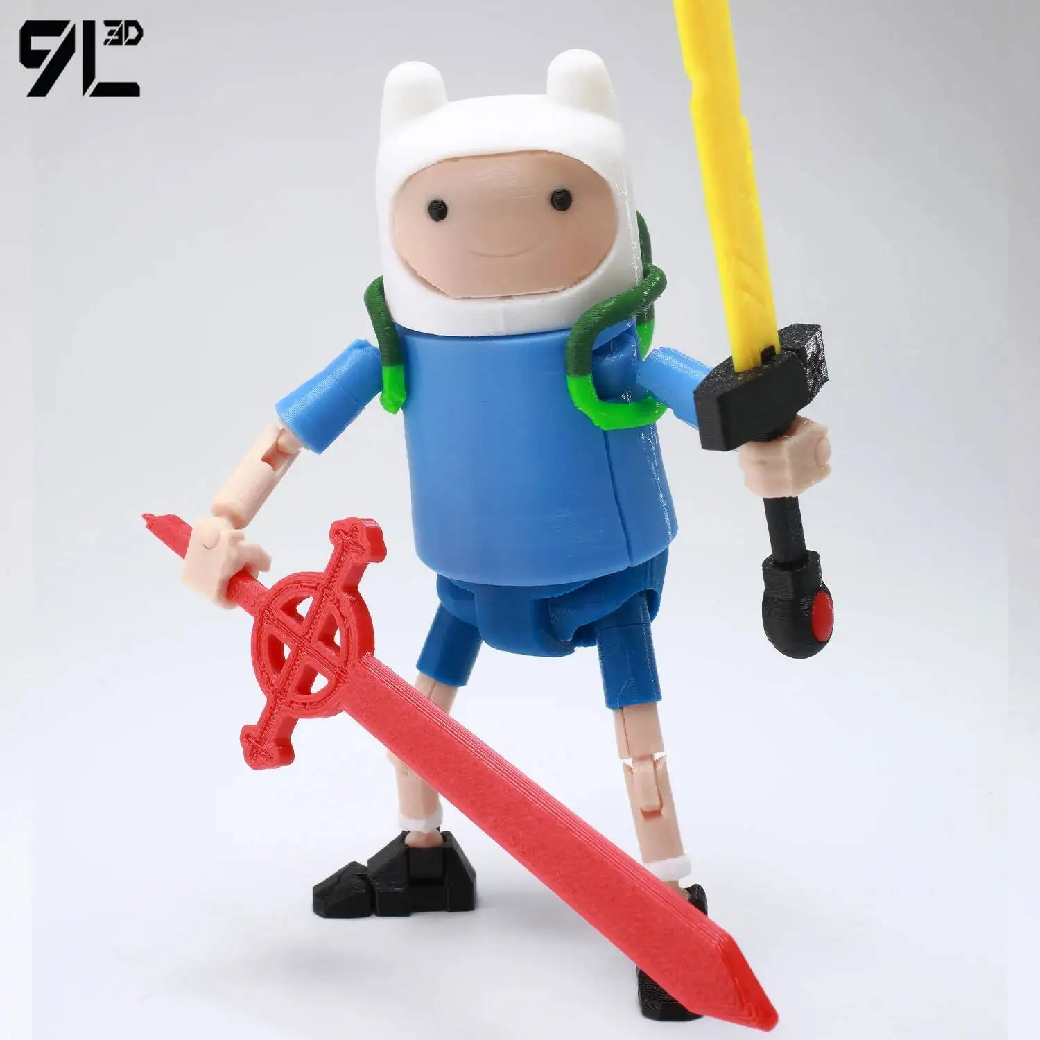 Коллекционная фигурка Lucky Dummy13 Titan13: 9-суставчатая 3D-печатная фигурка синего мальчика в белой шляпе, подарок на день рождения, игрушка (art.: 3920da63bb92b) - 3920da63bb92b