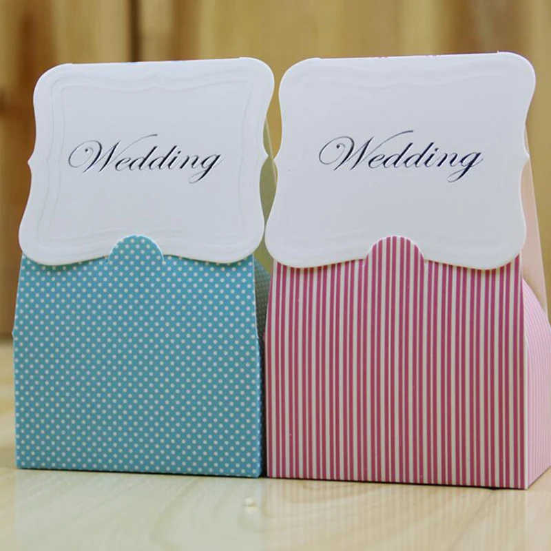 Es Polka Dot Stripes Candy Boxes Favor Gifts Boxes For Birthday Party