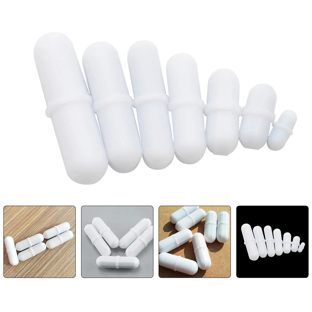 

7 Pcs Stirring Bar Laboratory Stirrer White Magnets Accessories Magnetic Bars Practical Mixer Rod Chemistry Anchor for