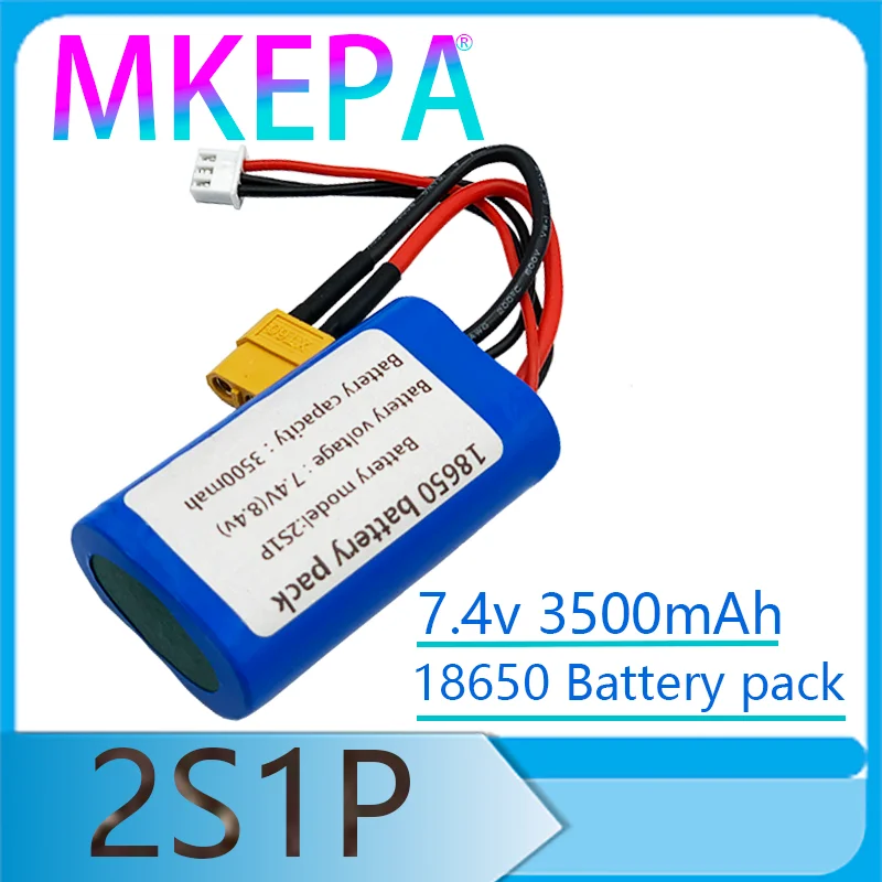 

7.4V / 8.4V 3.5Ah UA Lithium-ion Battery 2S1P Use Single Cell NCR18650GA Combination Suitable for Different Drones