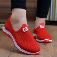 2022 women vulcanized female sneakers mesh shoes for woman walking shallow solid non slip casual footwear ladies breathable