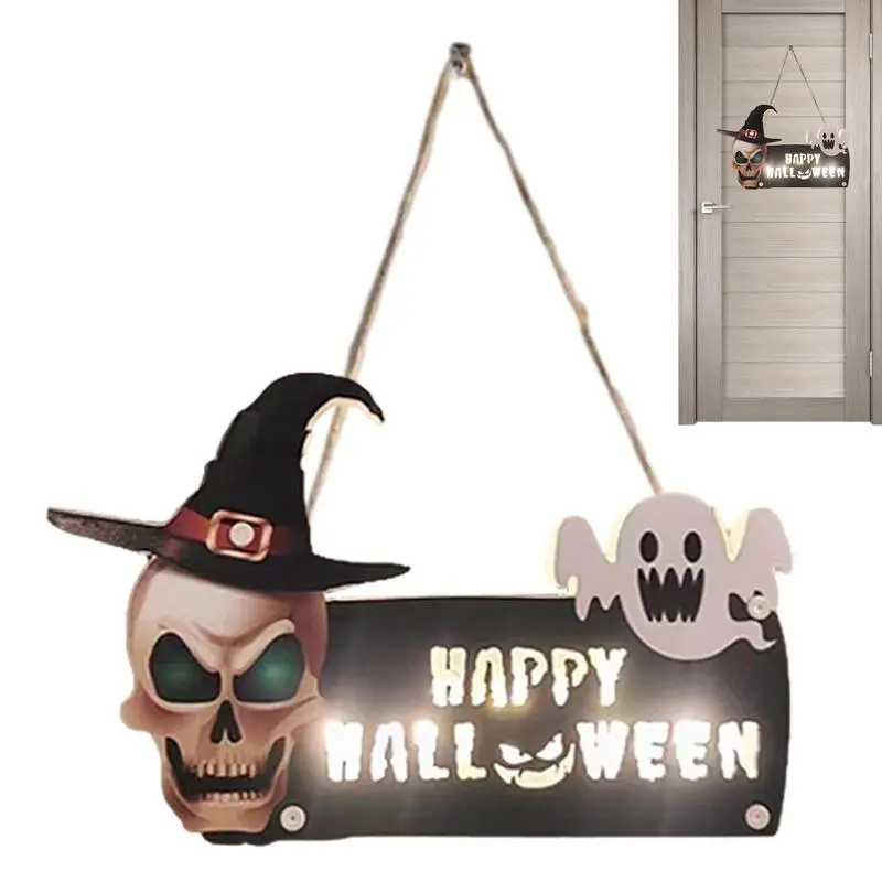 

Ghost Wreaths For Front Door Halloween Sign For Door Pumpkin Pendant Not Easily Deformed Easy To Decorate For Home Porch