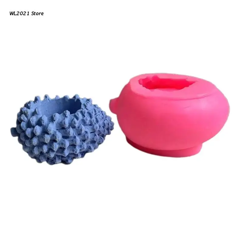 

Silicone Mold for Resin,DIY Art Epoxy Molds for Casting Flower Pot/Candle Holder