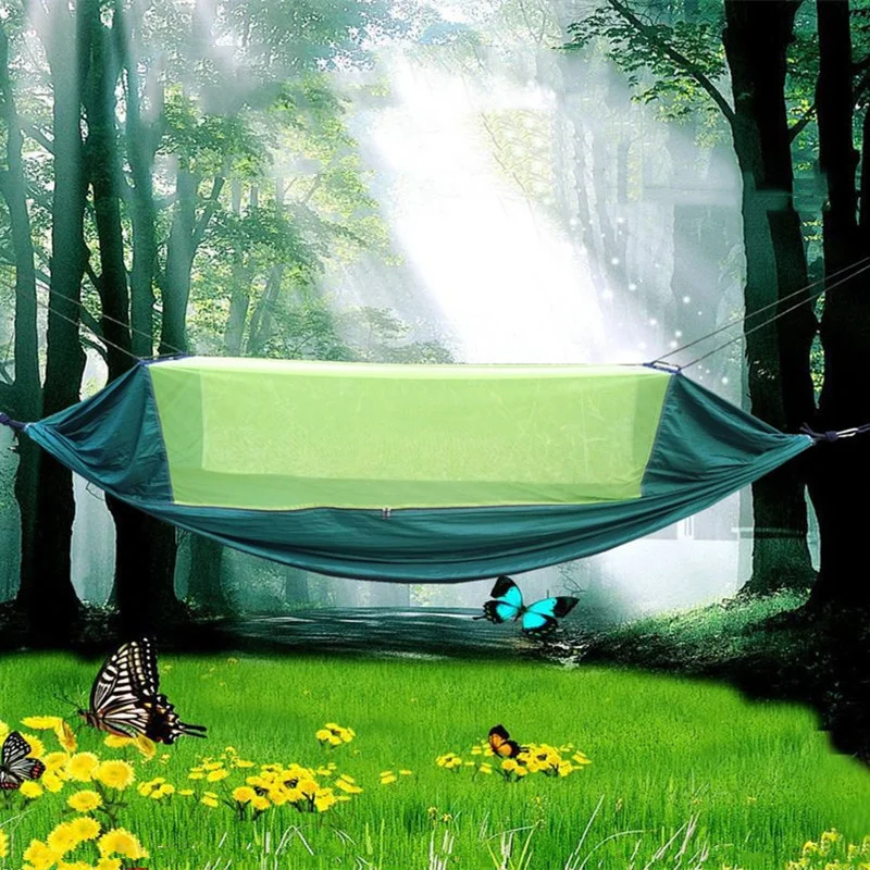 

Summer New Patent Parachute Cloth Mosquito Net Hammock Outdoor Sports Camping Pad Garden Children's Toys UV Protection Dew Proof