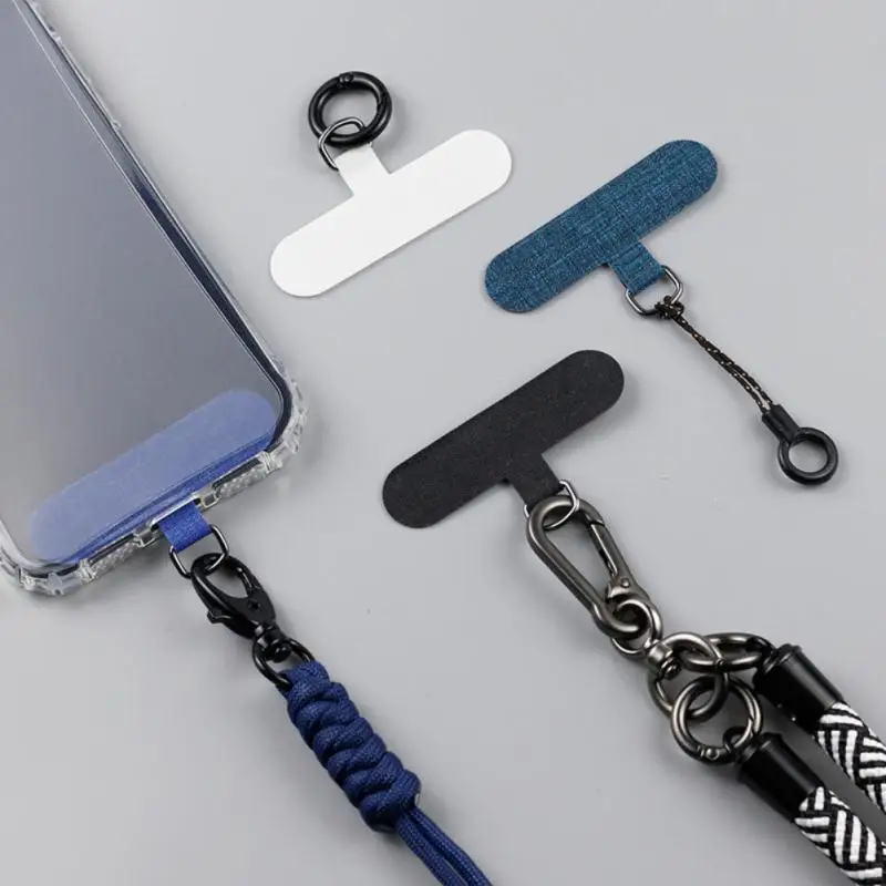 

1PC Universal Mobile Phone Lanyard Card Gasket Clear Replacement Detachable Adjustable Necklace Clip Snap Cord Rope Patch Set