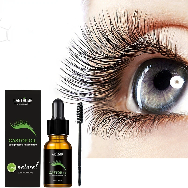 

Natural Castor Oil Eyelashes Growth Essential Oil Thick Longer Nourishing Enhancer Lash Eyebrow Hair Growth Liquid Castor Serum