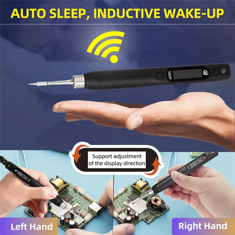 SEQURE S60P антистатический нано-паяльник с поддержкой блока питания PD/QC совместимый